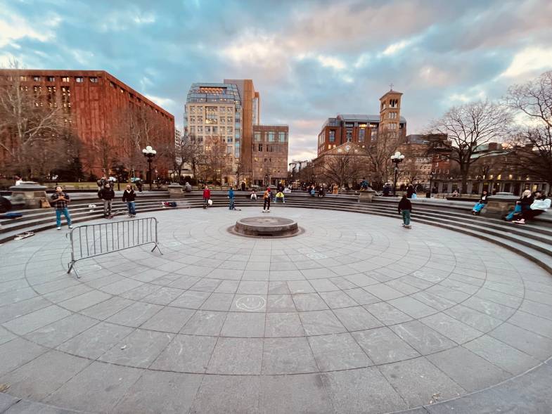 Skaters a Washington Square